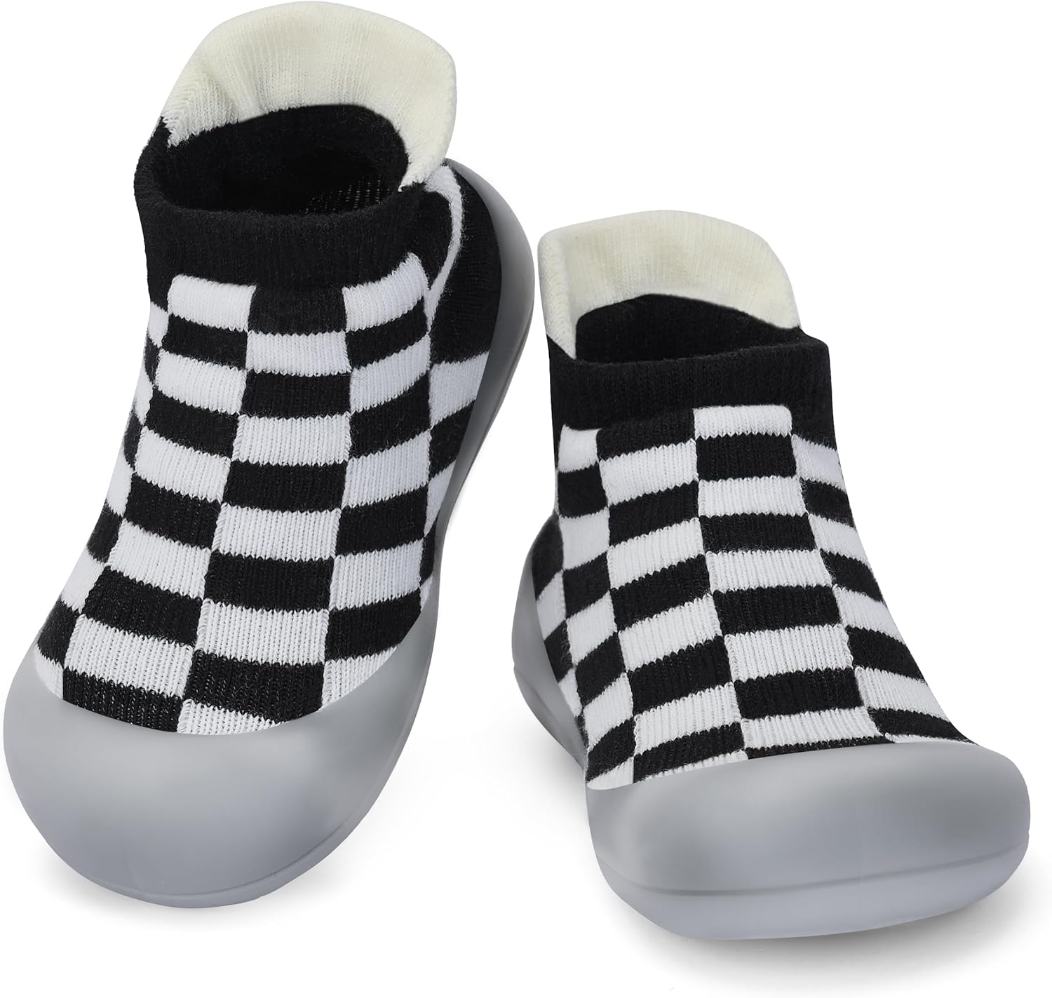 BACSAC Infant Walking Shoes Baby Sock Shoes with Soft Rubber Sole, Non-Slip Toddler Slippers for boys and girls, Breathable Sneakers