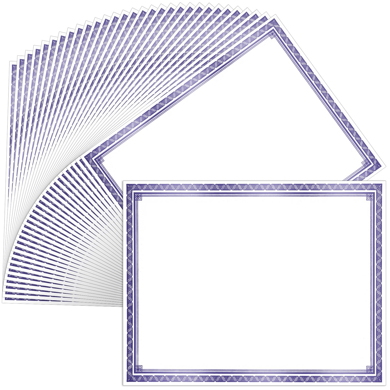 Sinload 150 hojas de papel en blanco para certificado de premio de 8.5 x 11 pulgadas para imprimir certificado de premio para graduación, logro, participación, premio, documento, papel de cartulina