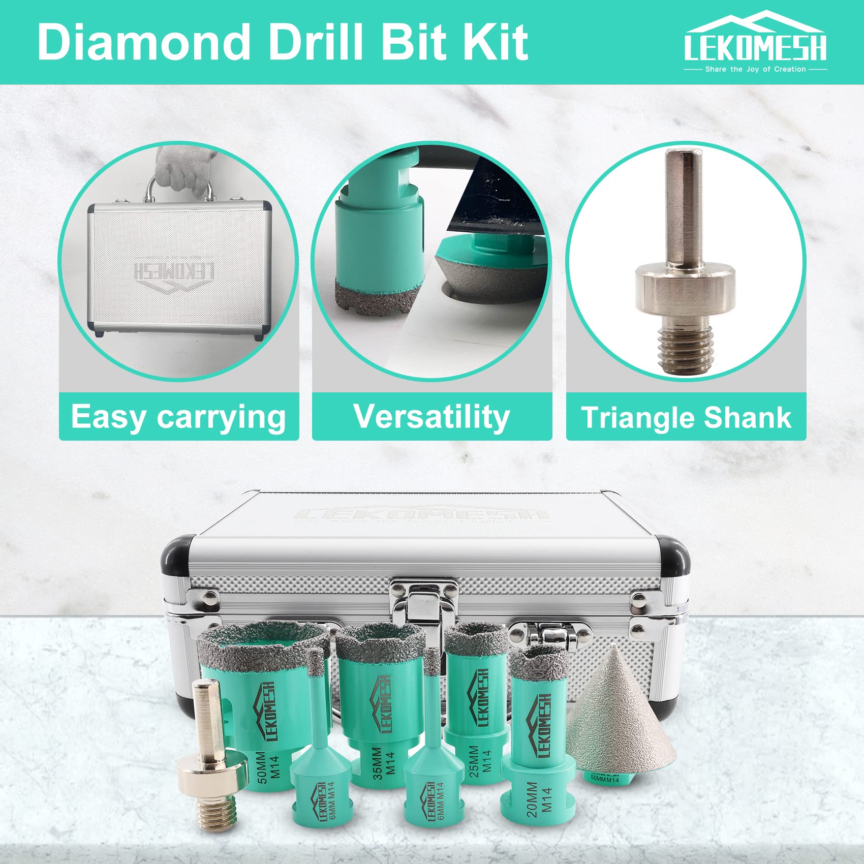 Diamantboor Tegels Vacu-Dia D50/35/M14 ~ | L’Ortye Tuin-Deco-Bouw