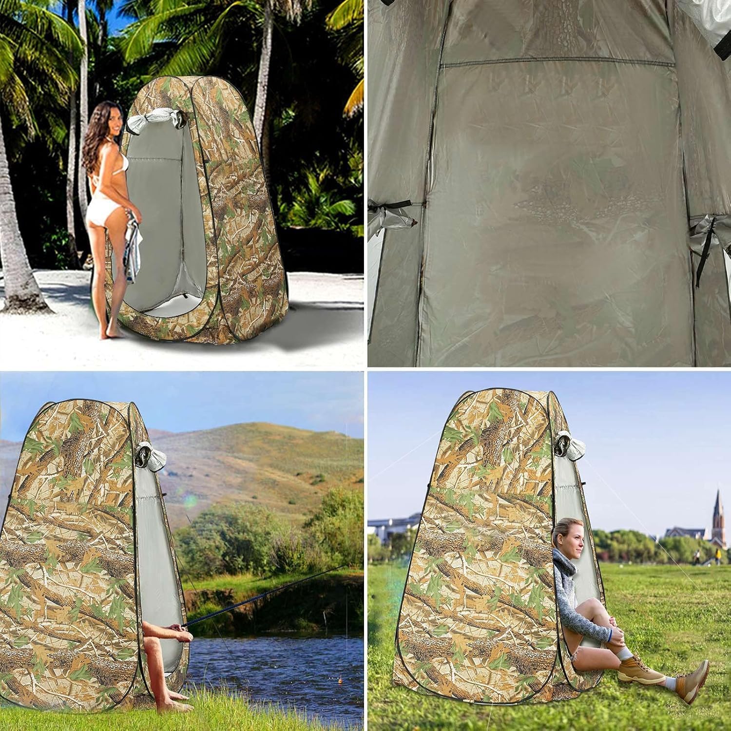 Camping Zelt 2-3 Mann Pop Up Zelte 4 Jahreszeiten Wasserdicht & Winddicht