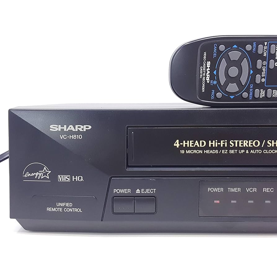 SHARP 4HEAD 19MICRON VHS テレビ 2002年製 SHARP 4HEAD 19MICRON VHS テレビ 2002年製