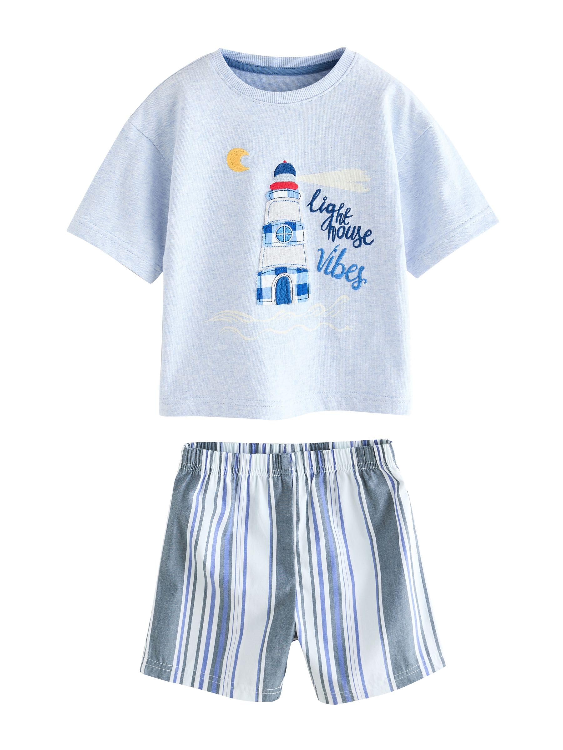 NEXT Jungen Kurze Schlafanzüge aus Webmaterial, 3er-Pack