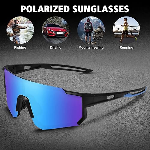 Miniatura 253 de STORYCOAST Lentes de sol deportivos polarizados para hombres y mujeres, para conducir, pesca, ciclismo, bicicleta de montaña, protección UV400