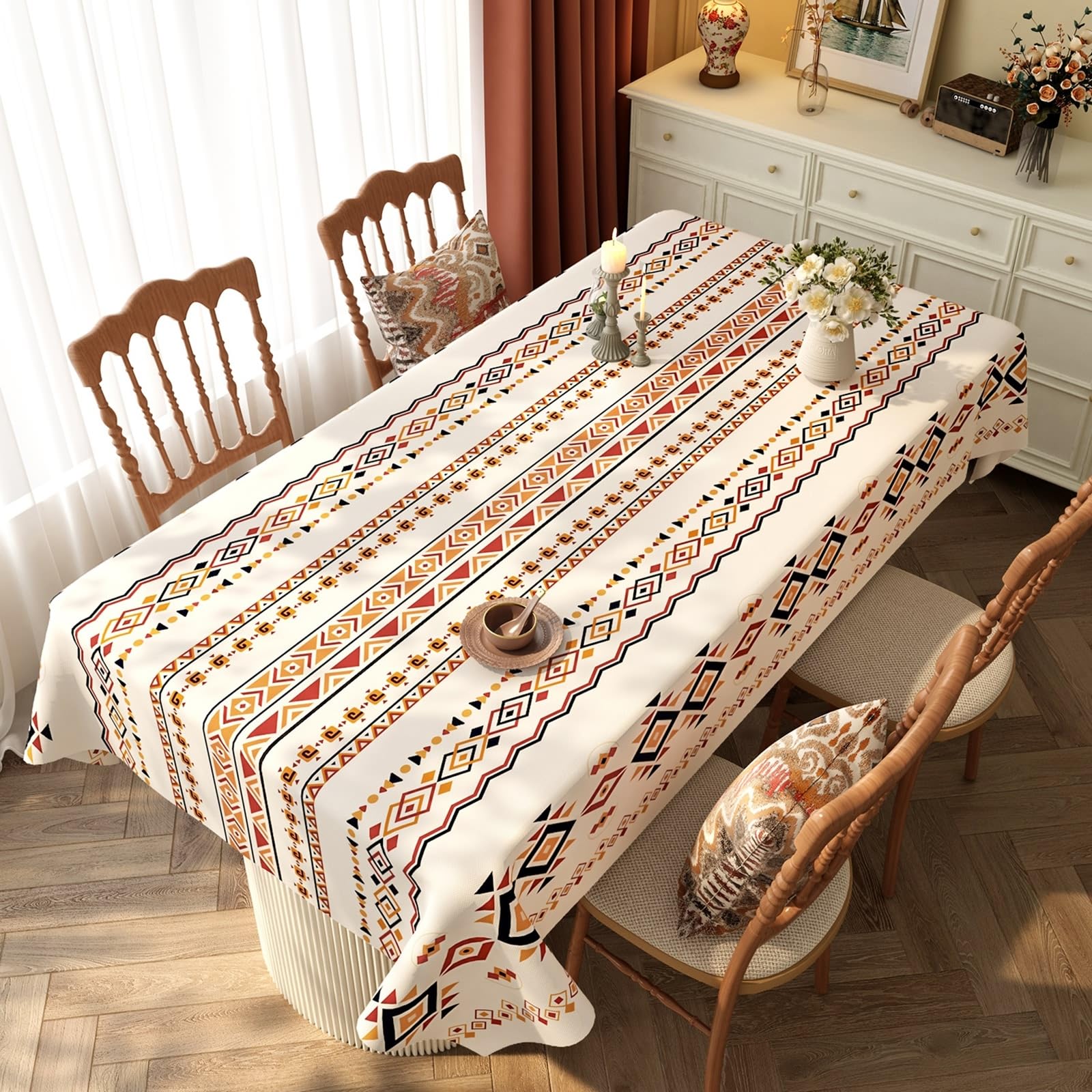 Mantel rectangular de PVC, 120 x 180 cm, multicolor