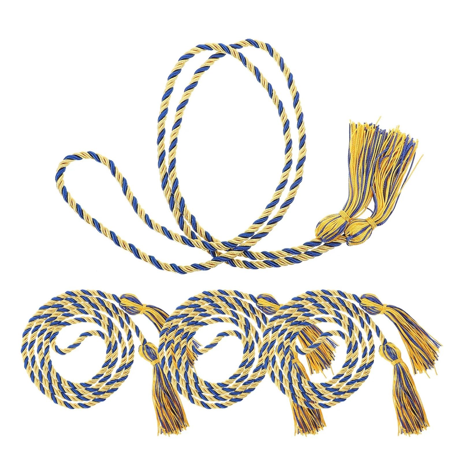 Cordón de graduación trenzado con borlas, 10 piezas para decoración de
