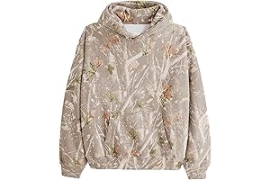 MSBESYOR Maple Leaf Camo Hoodie for Men Women