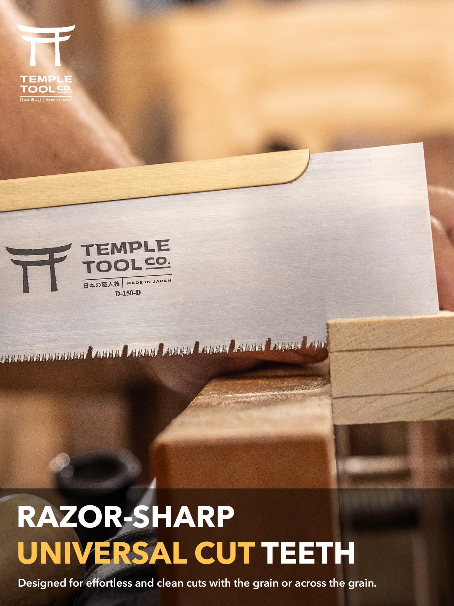 Scie à tirer japonaise Dozuki 6 pour Ripcut et Crosscut – Scie à main pour queue d'aronde, tenons, menuiserie fine – Scie à queue d'aronde – Temple Tool Co.