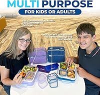 Vista 4 de Juego de Lonchera Bento de Acero Inoxidable para Adultos, Niños - Bolsa Aislante y Paquete de Hielo - Compartimento de Metal a Prueba de Fugas