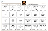Vista 3 de Surtido de 1275 piezas métricas de 10.9 tornillos de rosca gruesa- Tornillos hexagonales, tuercas hexagonales, arandelas planas y arandelas
