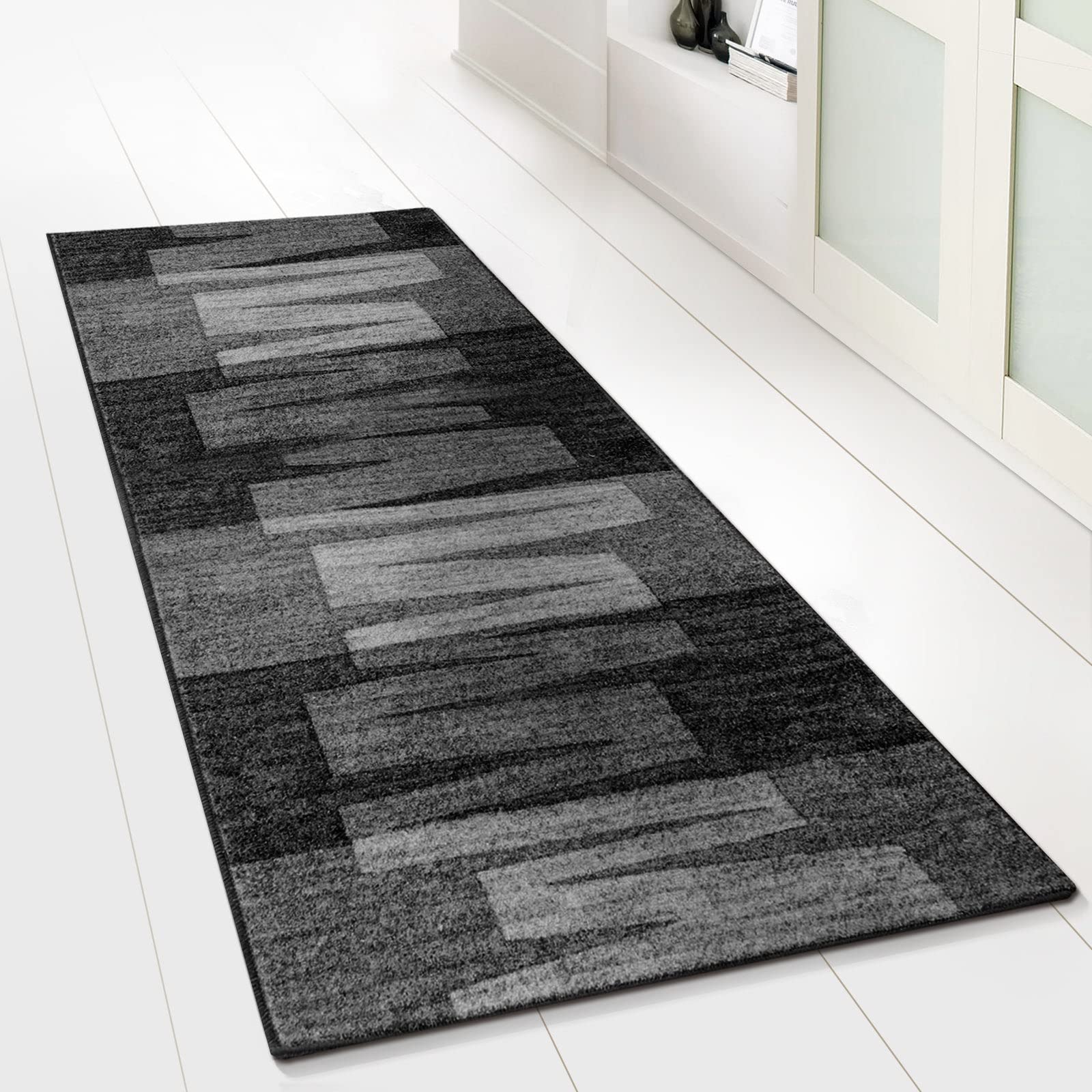 Floordirekt Chodnik dywanowy Veneto (antracytowy, 67 x 700 cm)