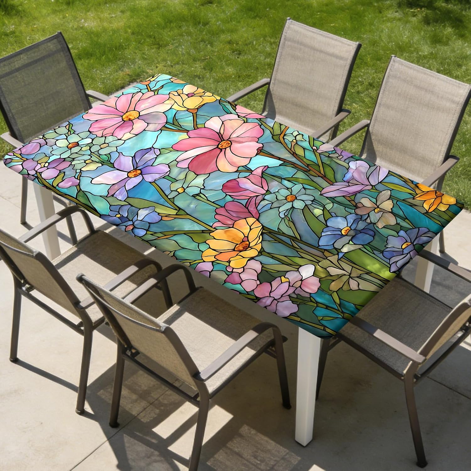 Rectangle Fitted Table Cover for 6 Foot Rectangular Folding Tables image 5