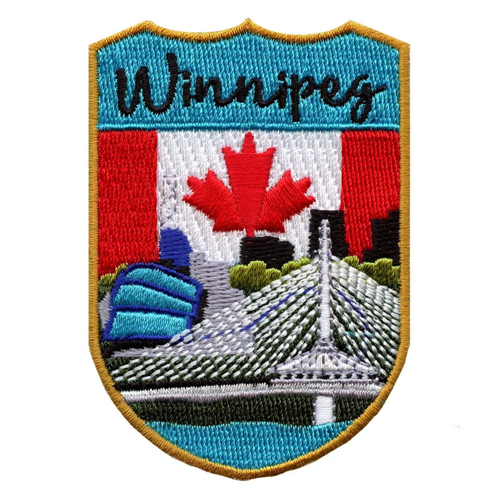 Winnipeg Canada Shield Embroidered Iron On Patch