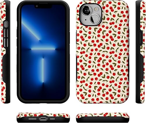 Vista 847 de Casely Funda para iPhone 13 Compatible con MagSafe Color Splash de medianoche Funda retro abstracta Color de medianoche Splash Abstracto