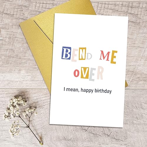 Miniatura 5 de Qiliji Tarjeta de cumpleaños traviesa para él, divertida y feliz tarjeta de cumpleaños para ella