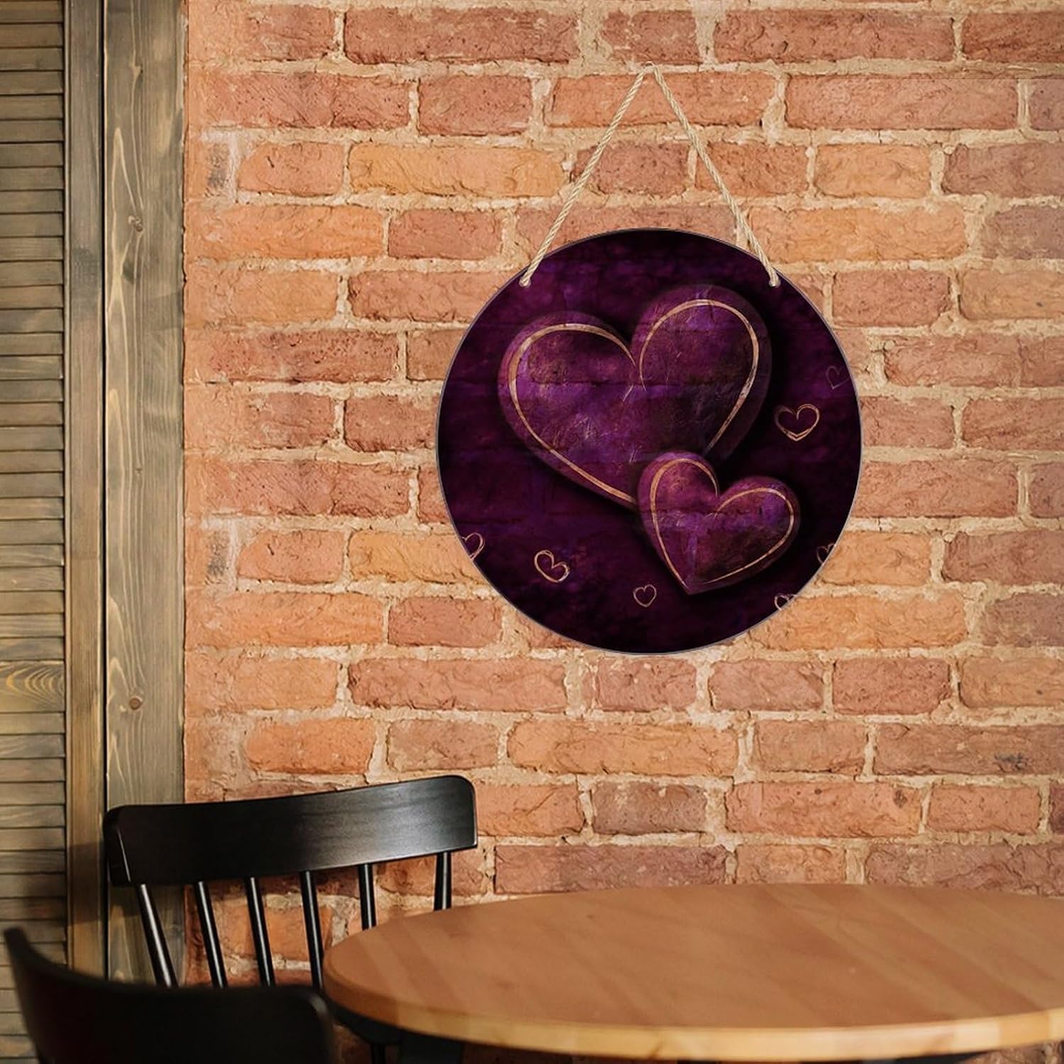 Round Acrylic Ornaments with Hole, Lightweight, Wall Art Ideal, 8in image 3