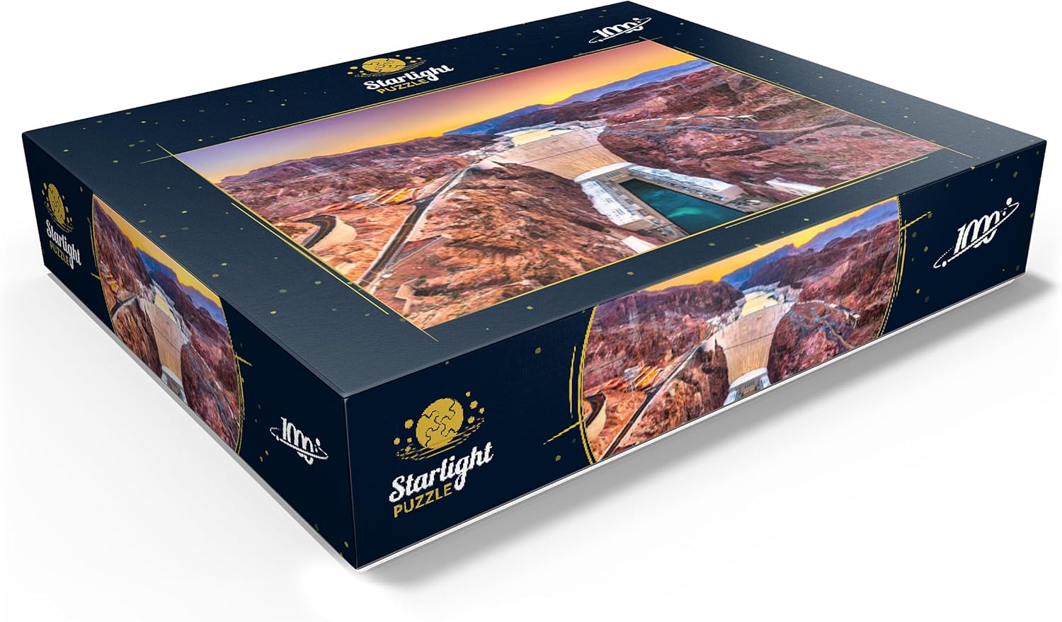 MyPuzzle Hoover Dam On The Colorado River - Premium 1000 Piece Jigsaw Puzzle for Adults