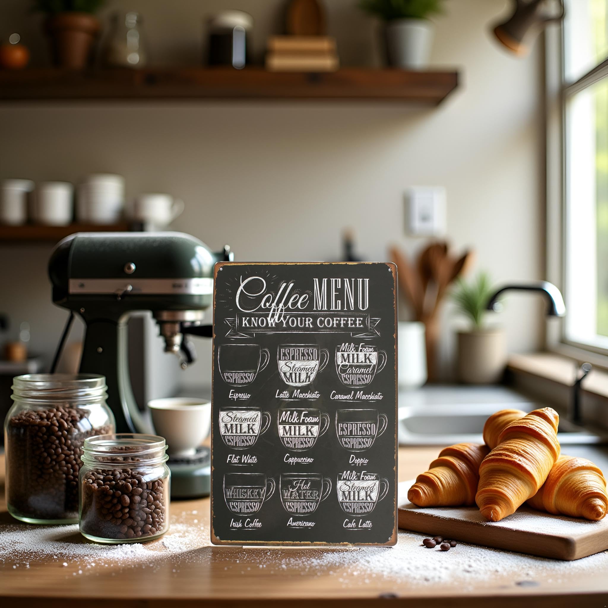Amazon.com: ARTCLUB Coffee Menu Know Your Coffee Latte Espresso