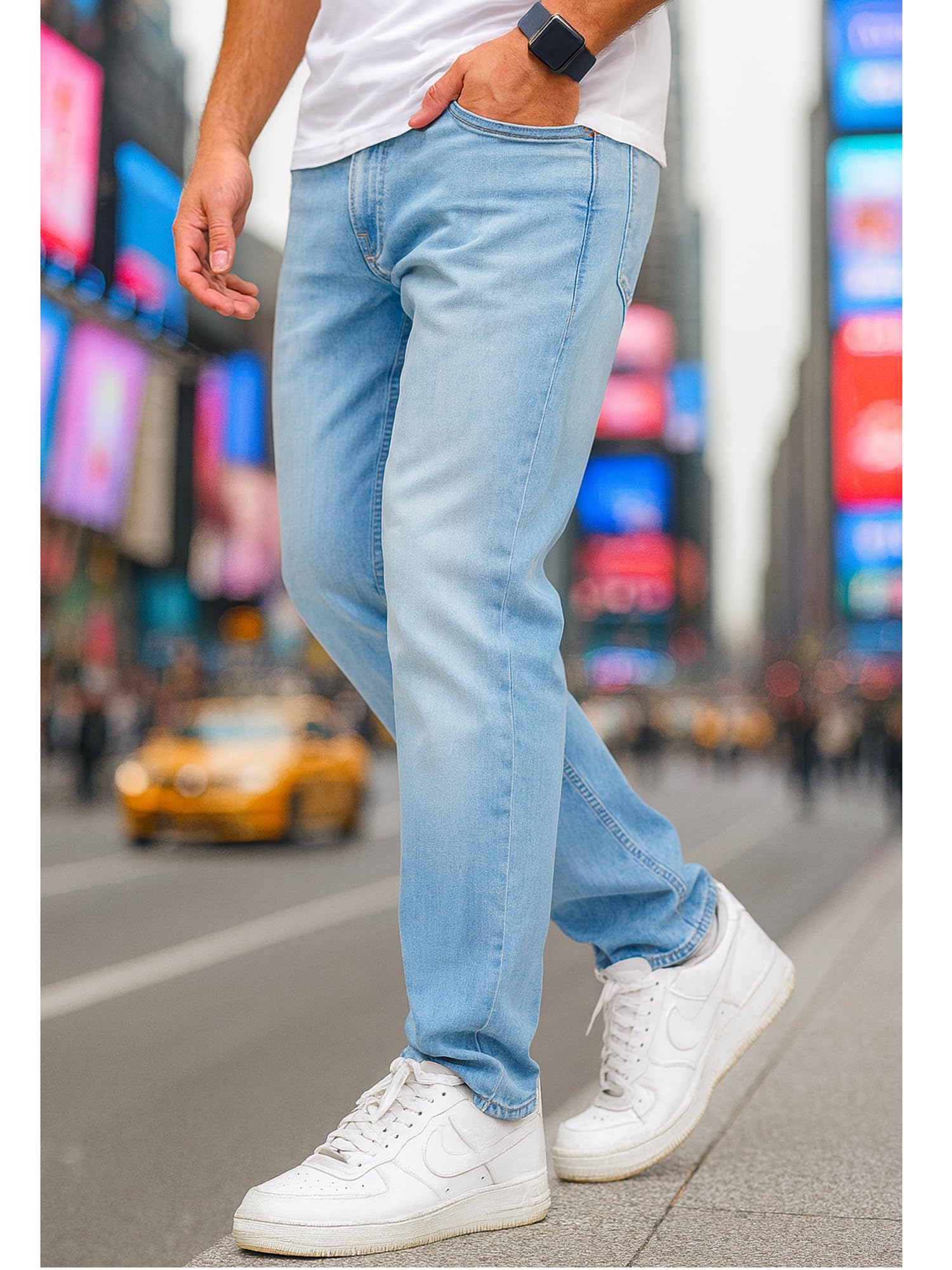 JACK & JONES Infinity Mike ARIS Comfort Fit Denim - Pantalones vaqueros para hombre