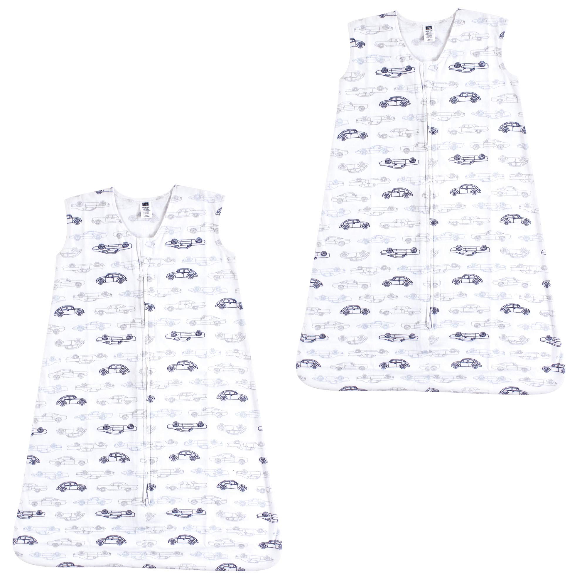 Hudson Baby Unisex BabyCotton Sleeveless Wearable Sleeping Bag, Sack, Blanket