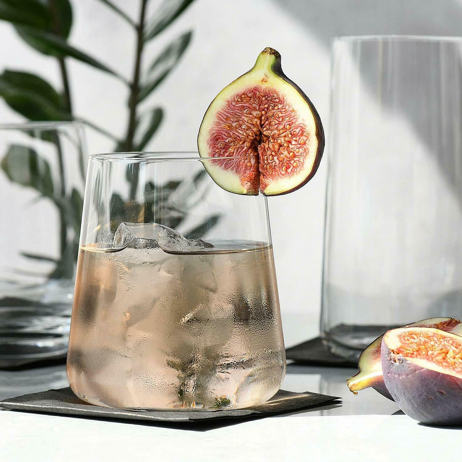 Krosno Verres à Eau Lot de 24, 12 x 430 ml et 12 x 550 ml