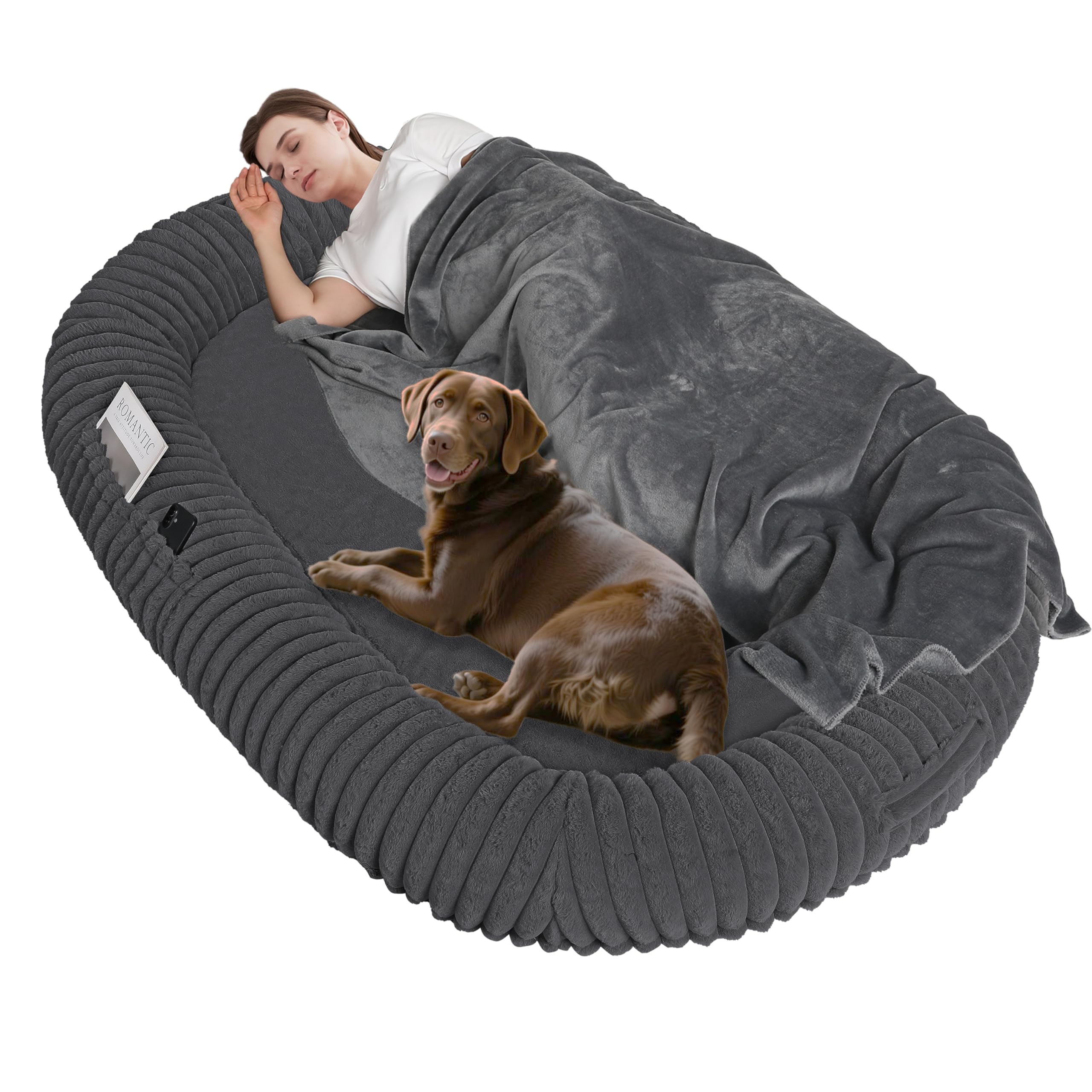 Amazon.com : DANFOOZIO Human Dog Bed for Adult, Orthopedic Gel