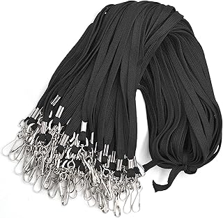 Bird Fiy Lanyard 100 Pack Bulk Badge Lanyards for ID Badges Neck Cruise Name Tag ID Holder