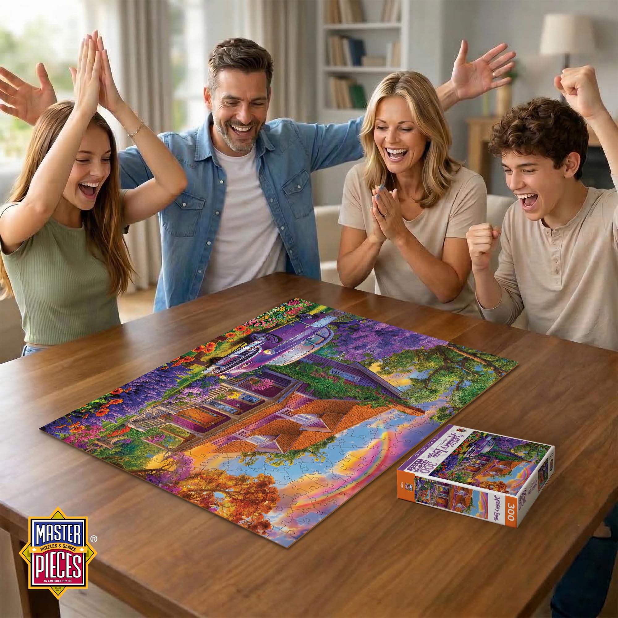 Amazon.com: MasterPieces 300 Piece EZ Grip Jigsaw Puzzle - Violet