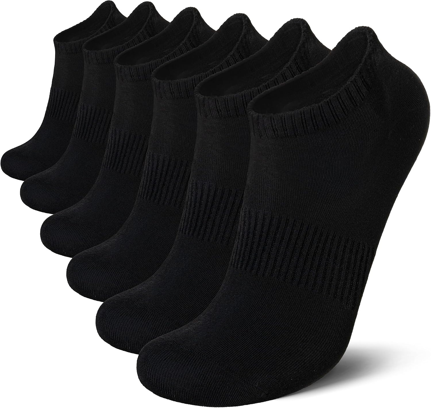 DoSmart Mens Ankle Athletic Socks Low Cut Short Thin Cotton Running Sports Breathable Casual Socks 6 Pairs