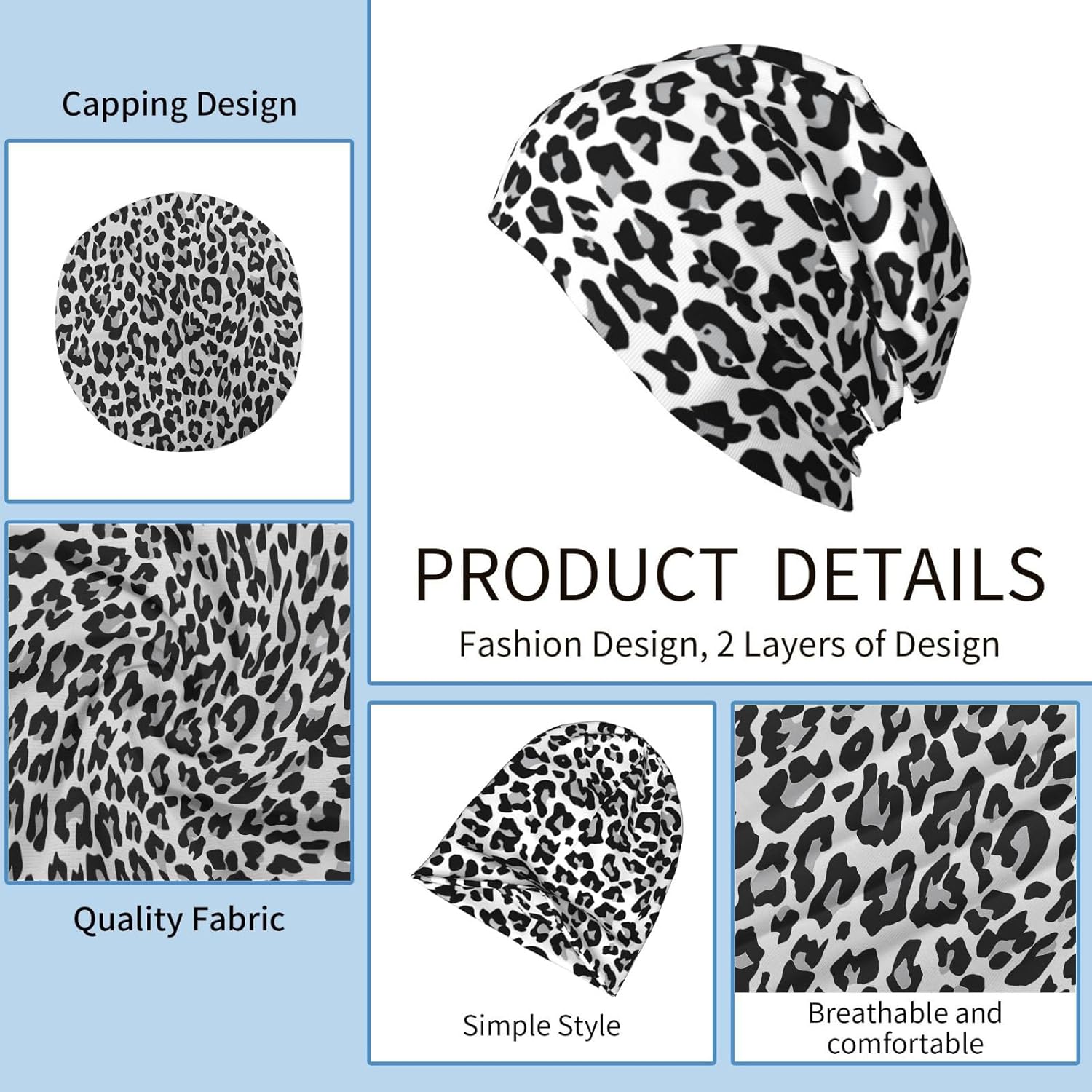 Christmas Beanie Chemo Hat Xmas Skull Cap Slouchy Knitted Hats Soft Headwear for Women Men Adults - Image 4