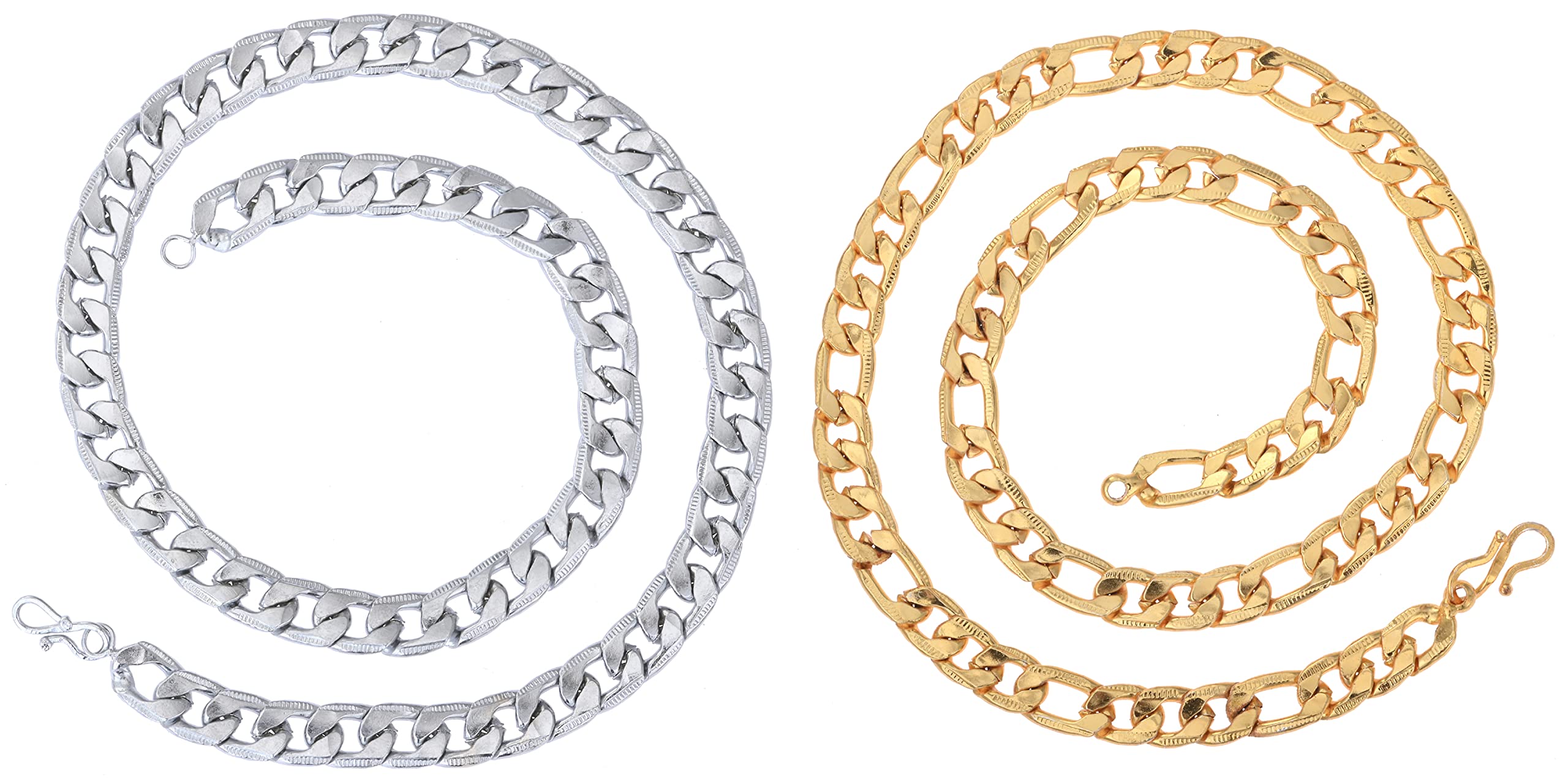 Maalgodam Combo Pack of Gold Chain Heavy Chain For Mens Boys Trendy Stylish Heavy Chain IJ-CHN-L-CMB2P-2022128-20