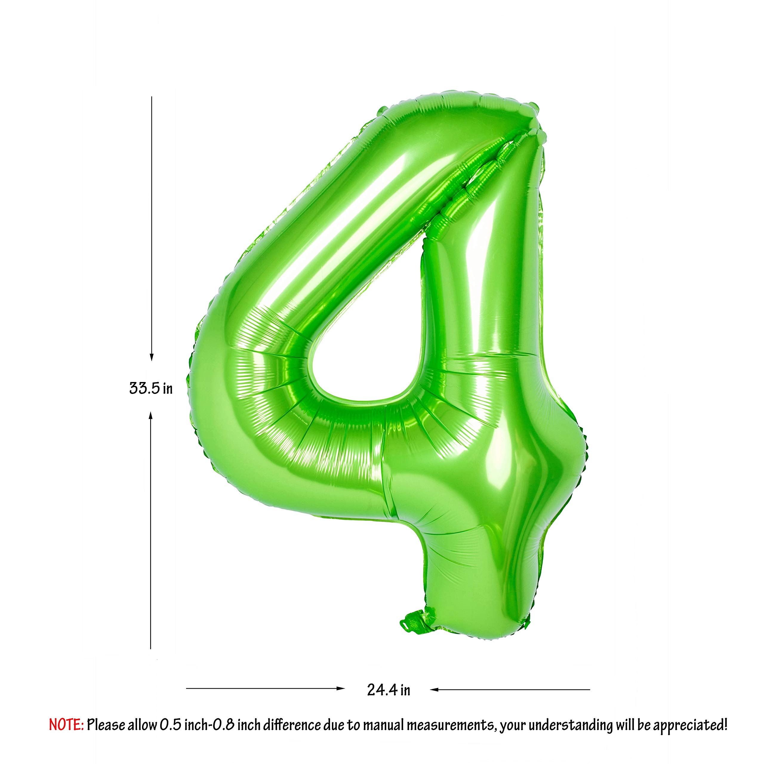 Red 0 balloon 40 Inch Giant Helium Foil Number 0 to 9 Red Balloon Birthday Wedding Party Digital Decorations (Number 0) — view 45