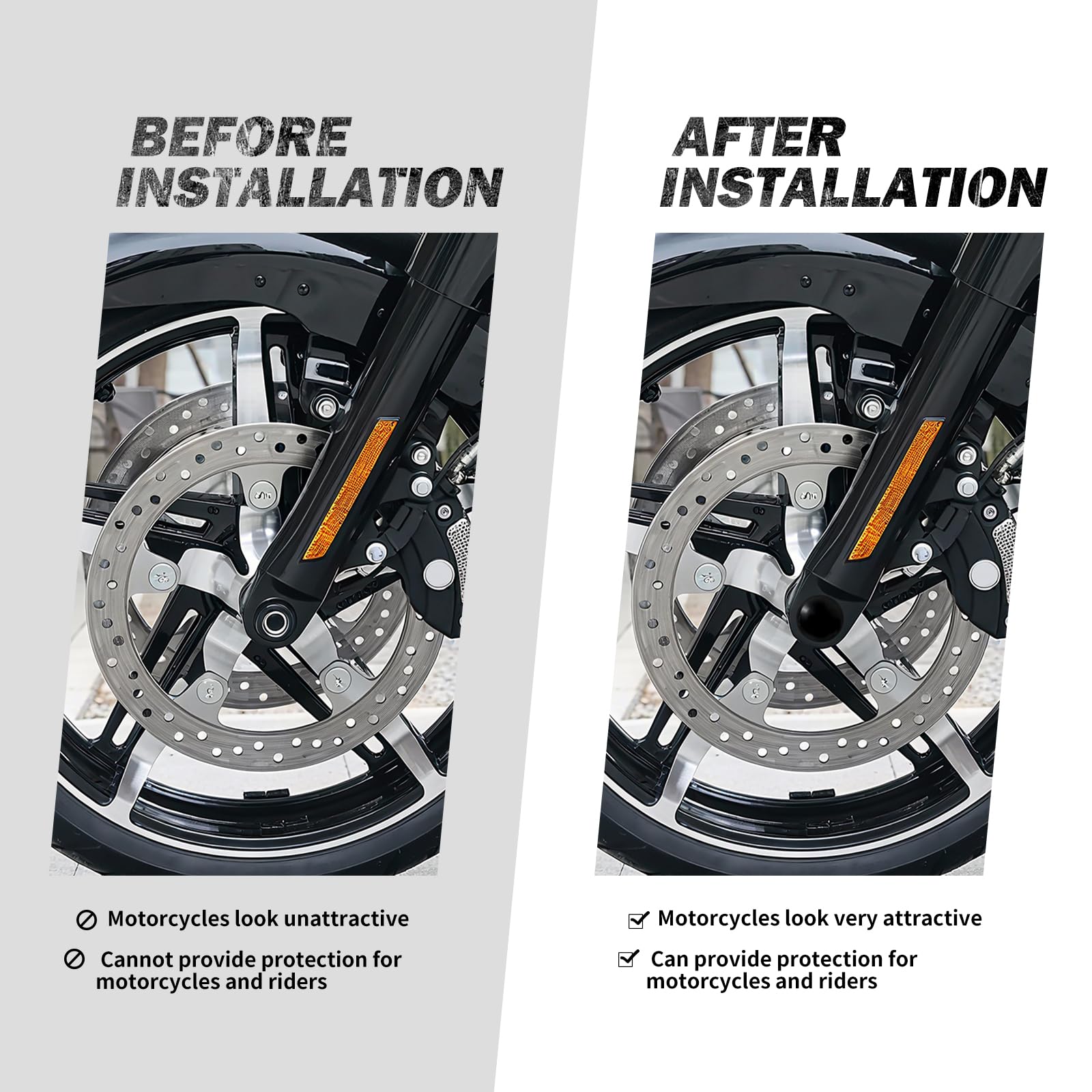 Copri dadi per asse anteriore per moto, adatti per Harley Touring CVO Street Glide FLHXSE FLTRXSE FLHX FLTRX FLTRXSTSE FLHXU 2023.5-2025 nero