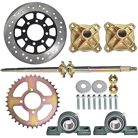 44 Inch Go Kart Rear Axle Rebuild Kit
