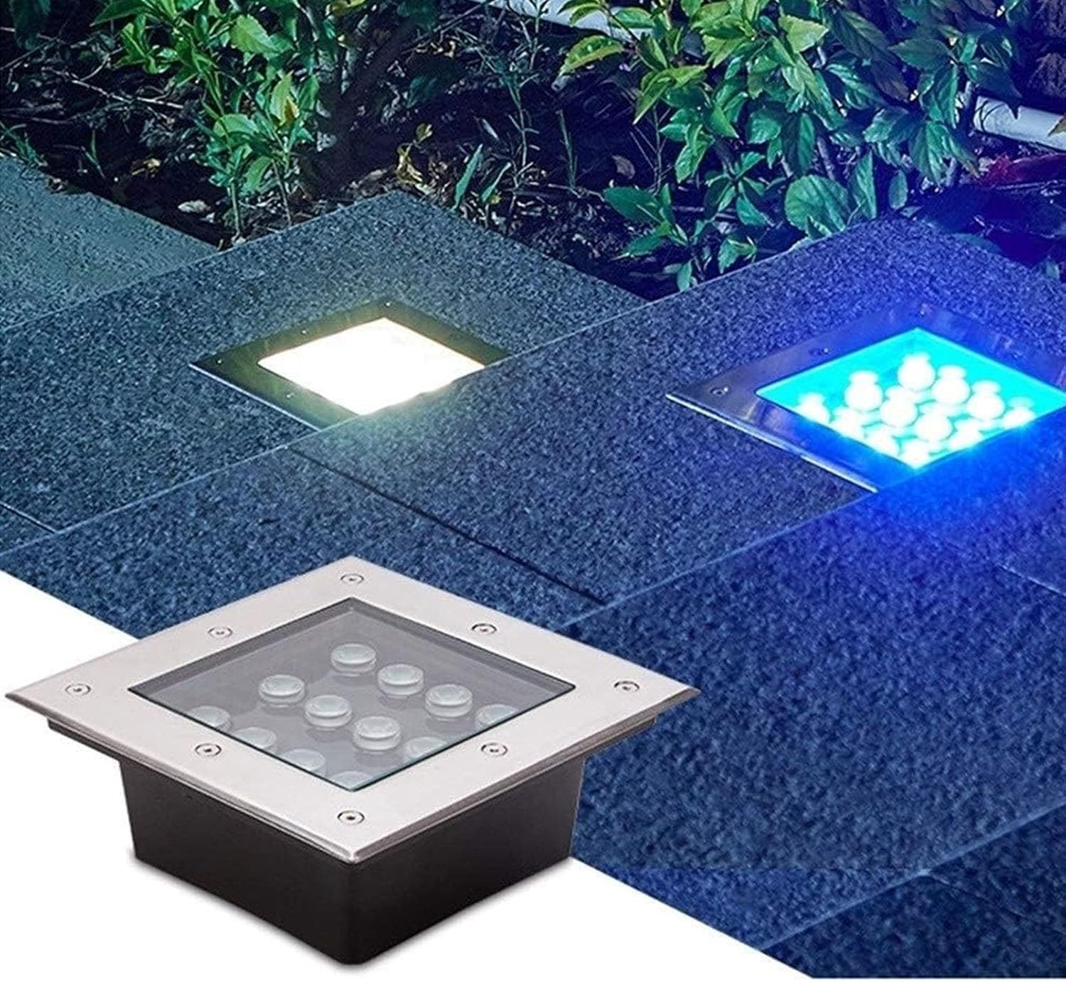 Square Outdoor Buried Lamp Ground LED Landscape Lights, IP67