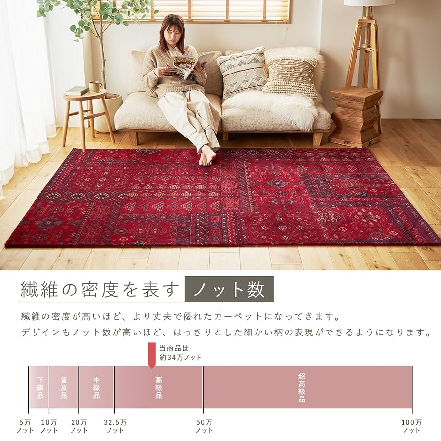 Y2484 トライバルラグ ボハラ柄 ウール 手織り絨毯 184×119㎝ Y2484 トライバルラグ ボハラ柄 ウール 手織り絨毯 184×119