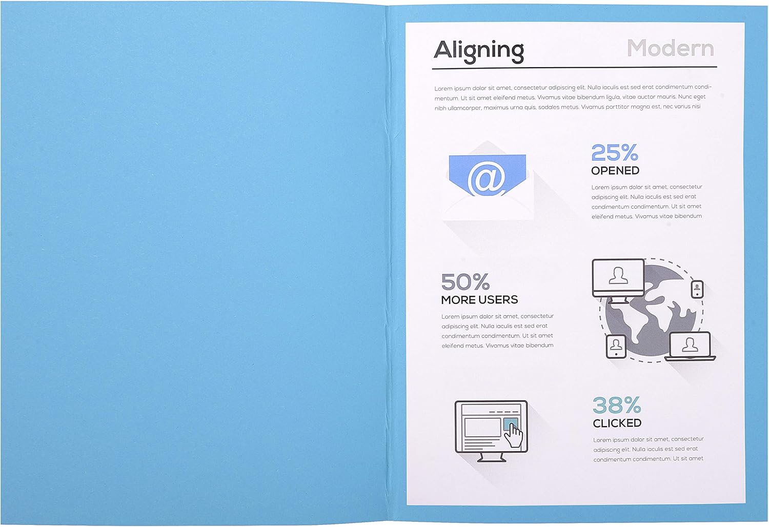 Exacompta - Ref 420010E - Forever Collection - Recycled Square Cut Folder - A4 (210 x 297mm), 170gsm Recycled Board, Blue Angel Certified - Bright Blue (Pack of 100)