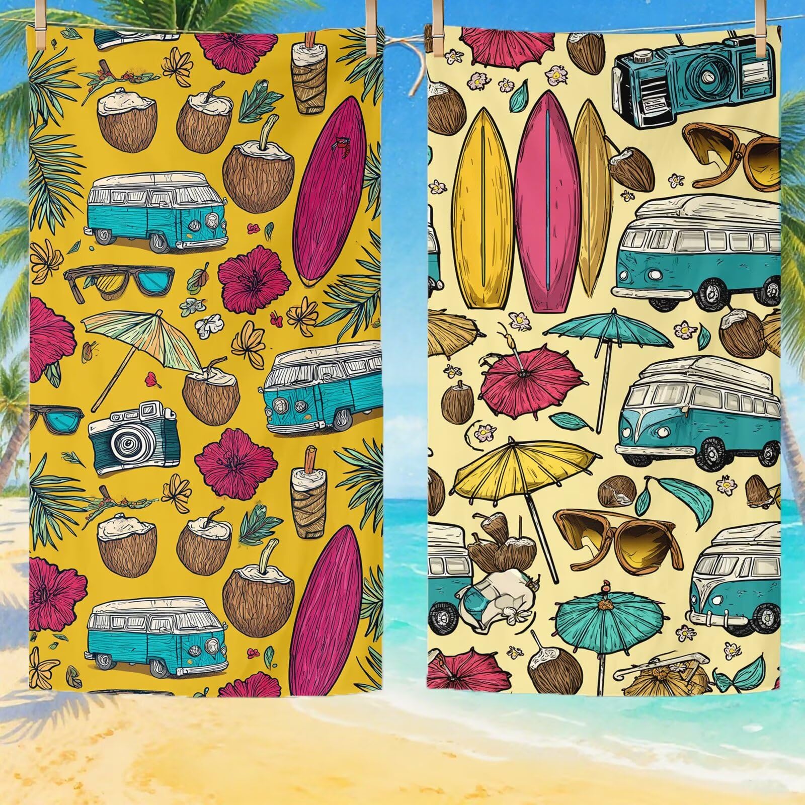 Toallas de Playa Microfibra Lindo Toalla Playa Grande 180x90 cm Mujer Hombre Secado Rápido Absorbente Toallas Gimnasio Suave Sin Arena Ligera Toalla Microfibra para Playas Piscina Viajes Camping Q-495