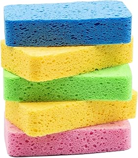 Sponsored Ad - Temede Large Cellulose Sponges, Kitchen Sponges for Dish, 1.4" Thick Heavy Duty Scrub Sponges, Non-Scratch ...