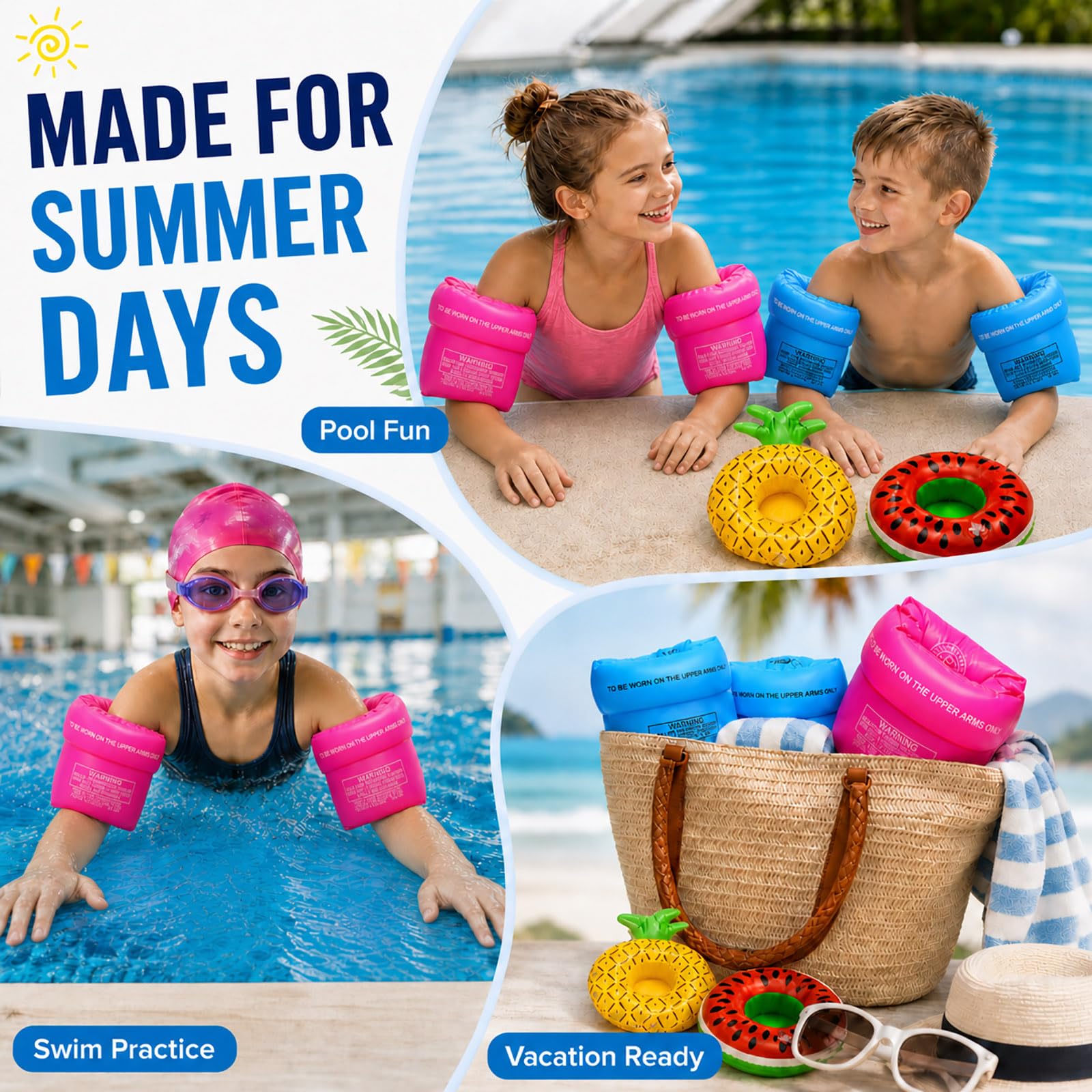 Sécurité de natation Gilet de sauvetage pour bébé Flotteur pour enfants Puddle Plage Gilet de natation pour enfants avec sangle de sécurité ajustable pour 2-6 ans garçons et filles - Chine Maillots