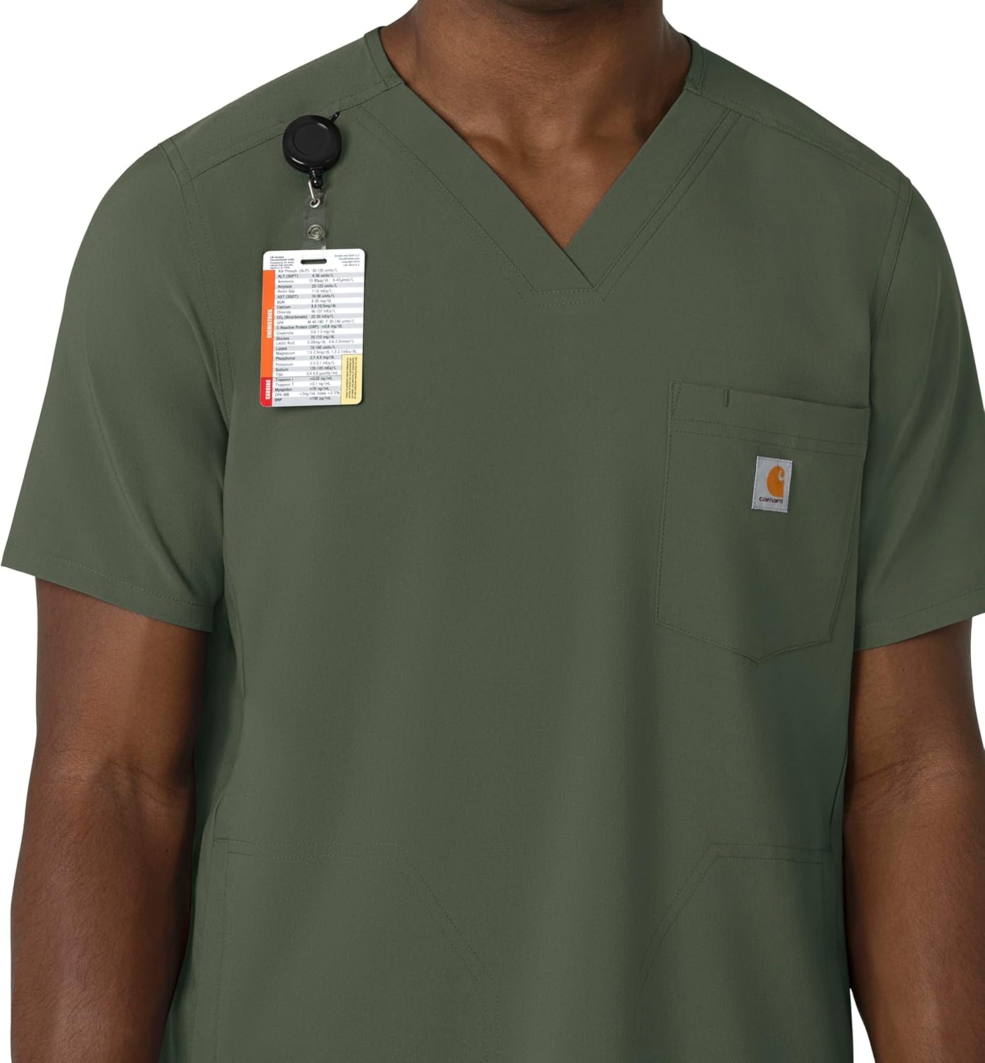 Carhartt mens Cross-flex Modern Fit V-neck Scrub Top