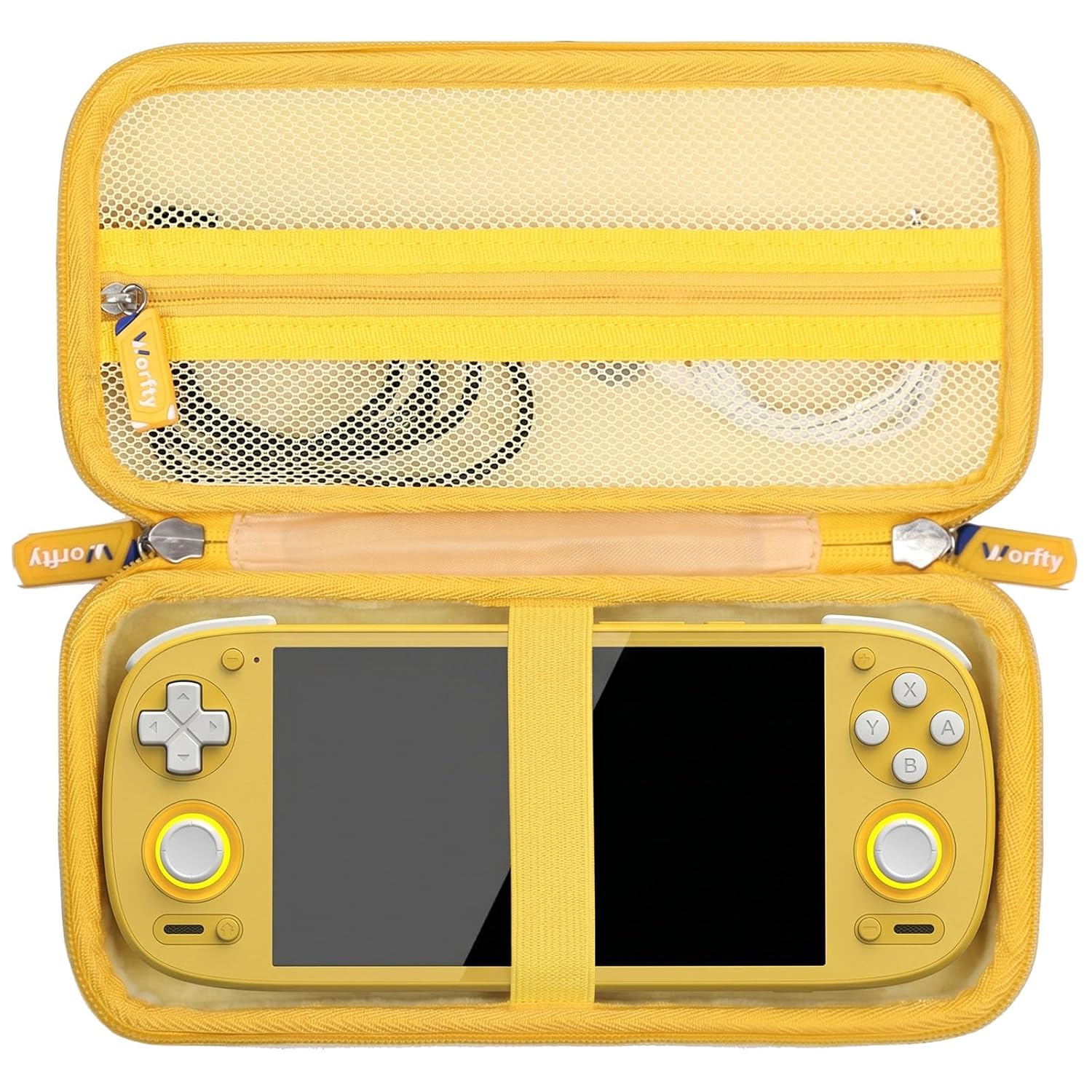 worfty Travel Carrying Case for Retroid Pocket 6/ G2/ 5/ 4/ 4pro Game Handheld Console (Case Only) - Hard Protective Carrying Storage Bag (Yellow)