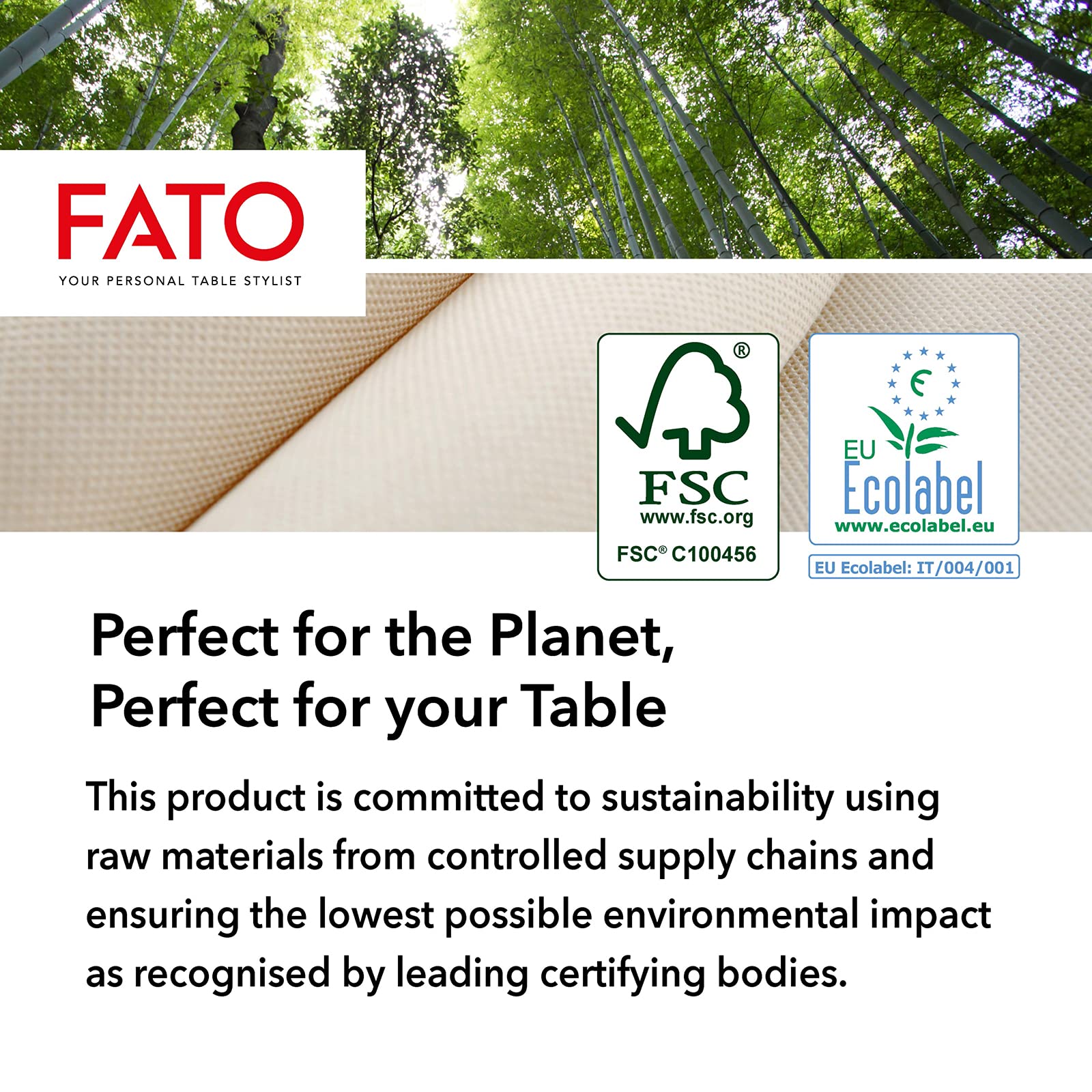 Fato, Servilletas de Papel Desechables, Formato 16x24, 2 capas, Papel 100% Fibra Reciclada, Compatible con Dispensador Nap-by-Nap, Paquete de 6000 Servilletas, 40 Paquetes de 150 Servilletas