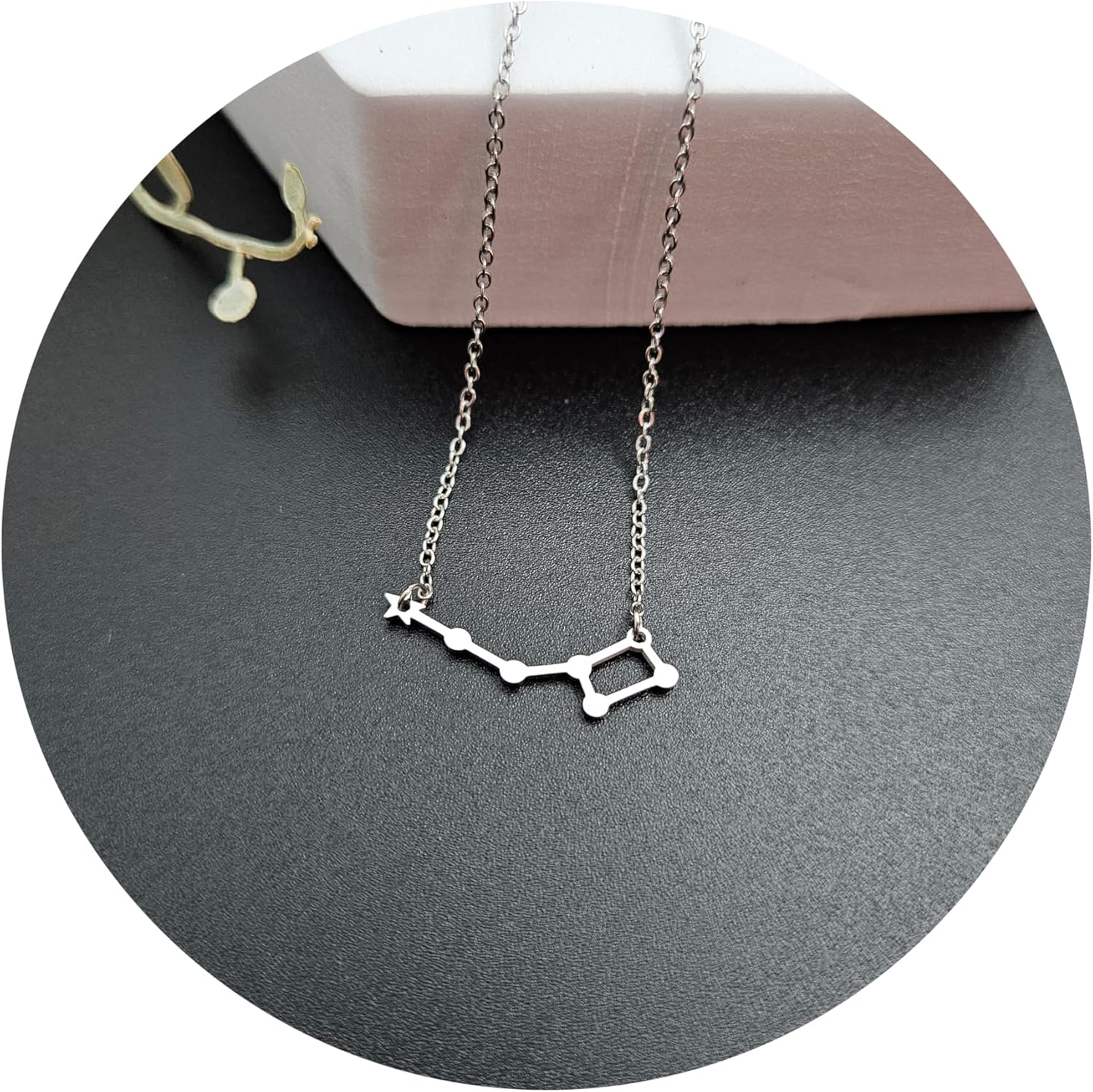Big Dipper Little Dipper Necklace, Constellation Zodiac Astrolomy Horoscope Jewelry for Women, Star Celestial Galaxy Necklace, Mother Daughter Sister Necklac Silver Gold Rose Gold, Dainty