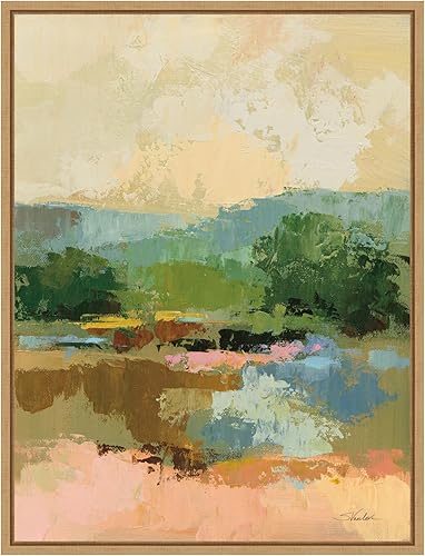 Miniatura 14 de Amanti Art Lienzo enmarcado para pared, 42 x 32 pulgadas, vista al otro lado del río I de Silvia Vassileva, lienzo enmarcado para pared, obras de