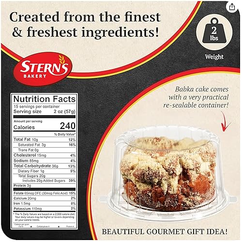 Miniatura 2 de Pastel de canela Babka  Regalo de galletas gourmet  Rico sabor a canela  Kosher y sin frutos secos  Vacaciones, cumpleaños, regalo corporativo o