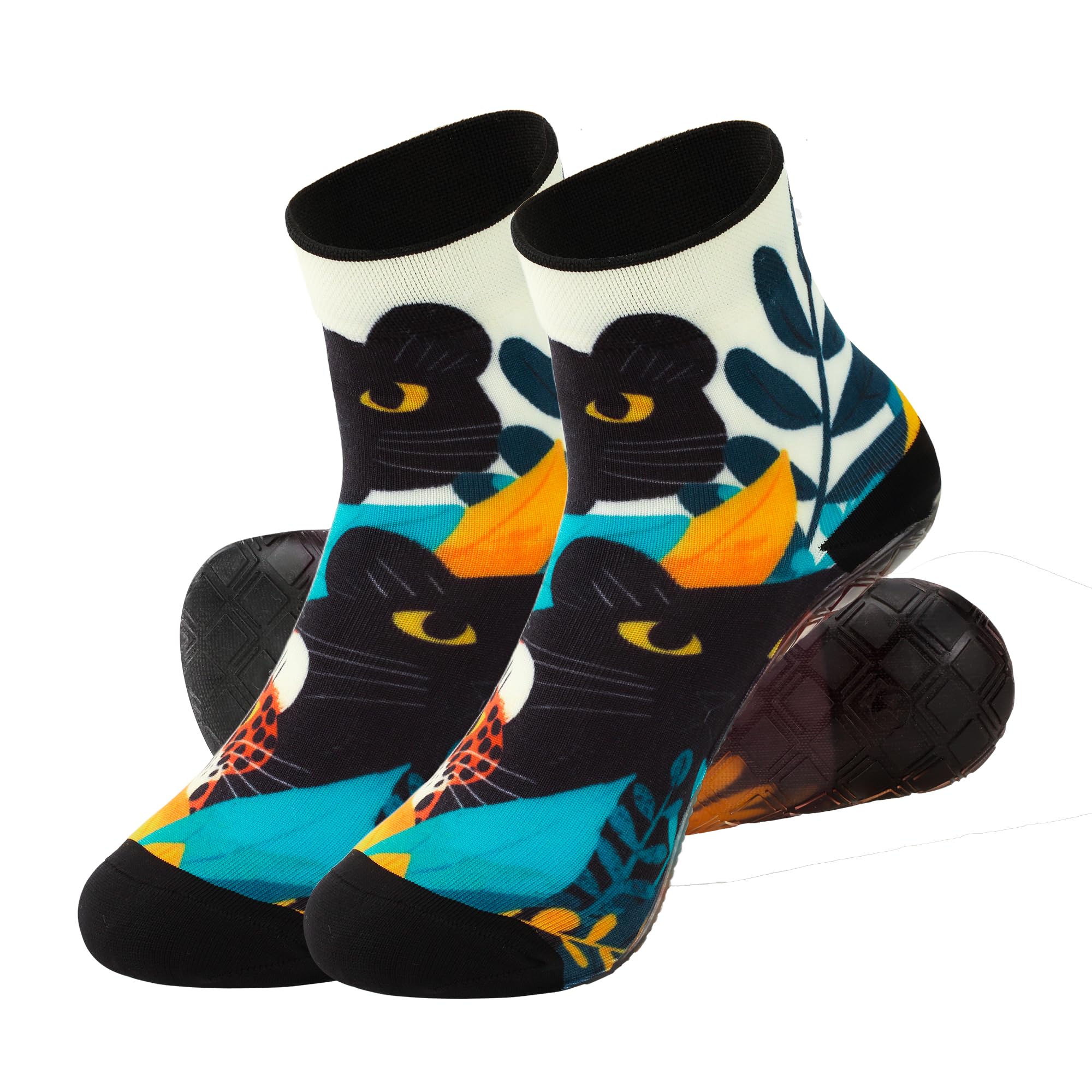 RANDY SUN Sockenschuhe Damen & Herren, Barfuß Beach Socken, Schnell Trocknend Strandsocken, für Beachvolleyball, Yoga, Surfen, 1 Paar