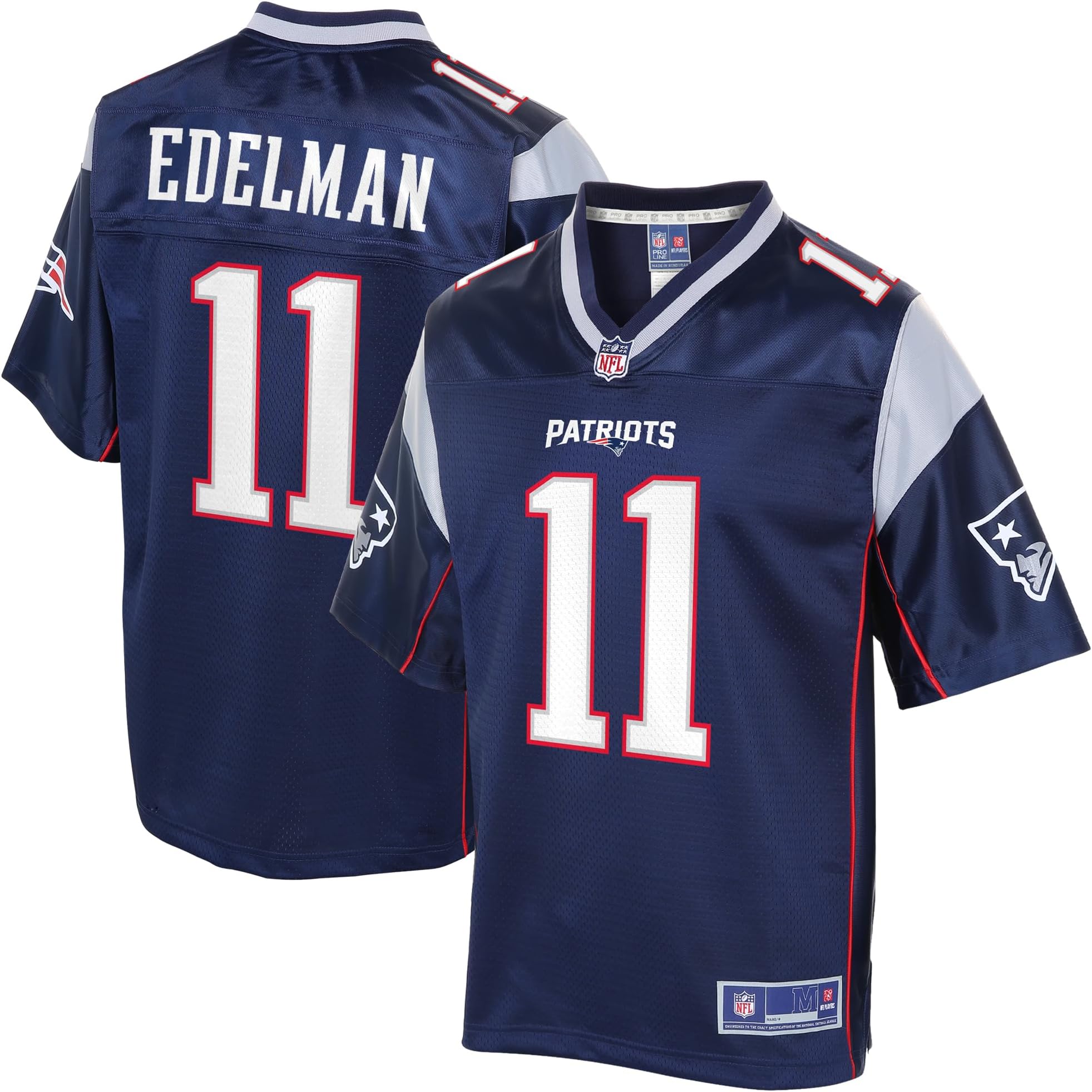 NFL PRO LINE Men's Julian Edelman Navy New England Patriots Logo Player Jersey