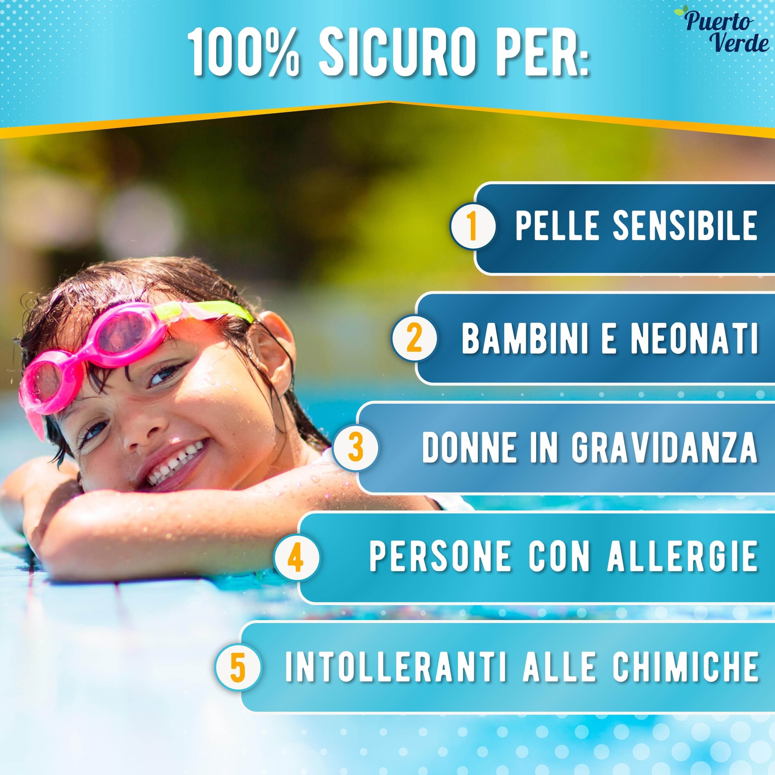 Flocculante Naturale 64 Trattamenti. Flocculante per Grandi Piscine e Spa. | Eliminatore di Torbidità per Acque Cristalline. Chiarificatore in Granuli per Uso Sicuro. Produzione Europea.