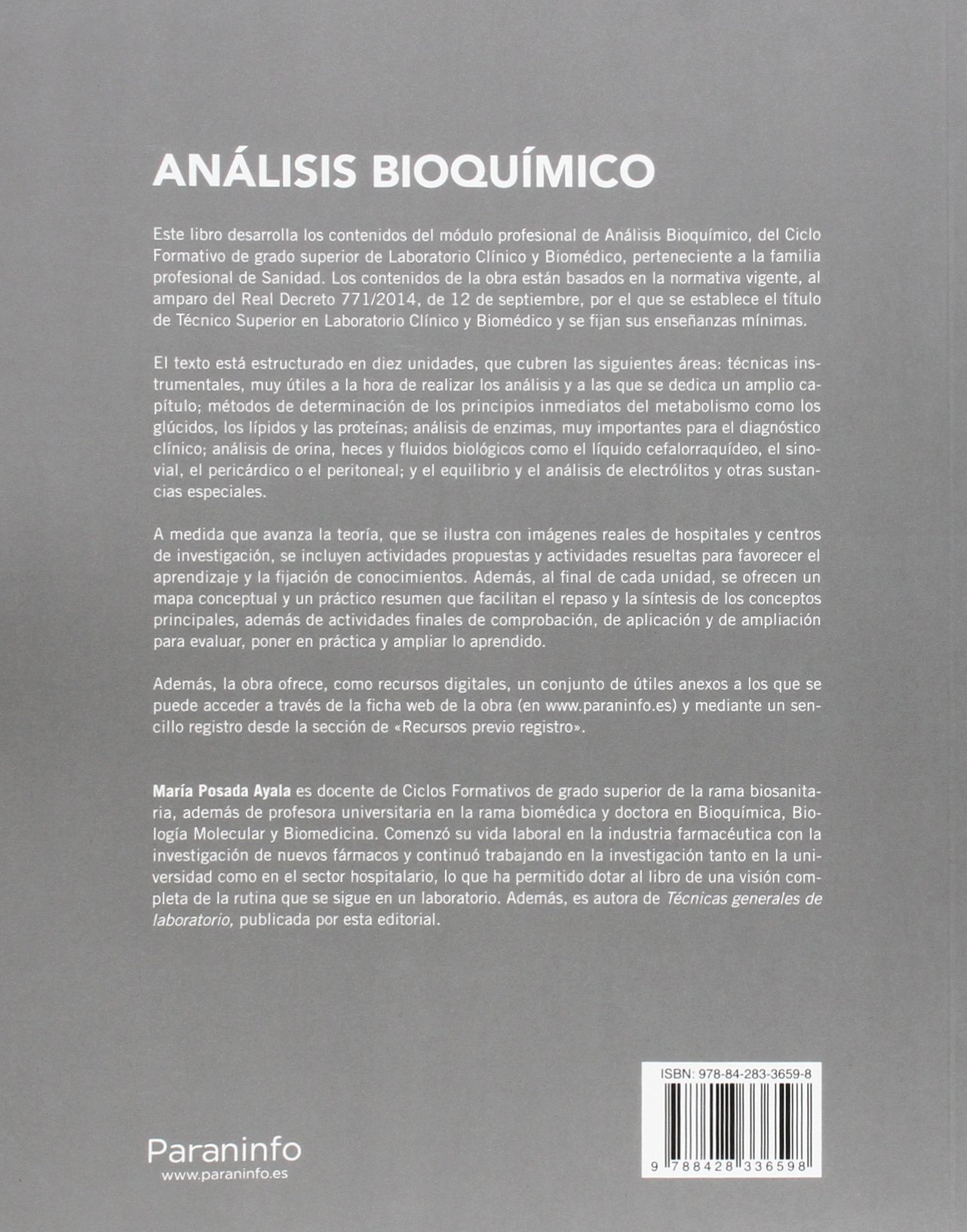 Análisis bioquímico (Sanidad)
