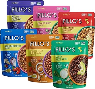 Ready to Eat Variety Pack | Black Beans, Lentils, Pinto Beans, Mayocoba Beans | Gluten-Free, Preservative-Free, Microwavable Meals, Non-GMO, Vegan, Plant Protein, 10 oz Pk of 6